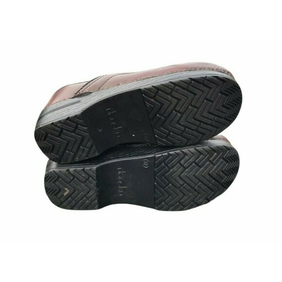 Dansko Brick Red Leather Upper Nursing Work Shoes - Picture 5 of 5